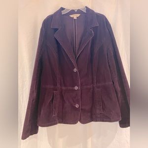 St. John’s Bay Corduroy Blazer/Pea Coat/Jacket, size XL